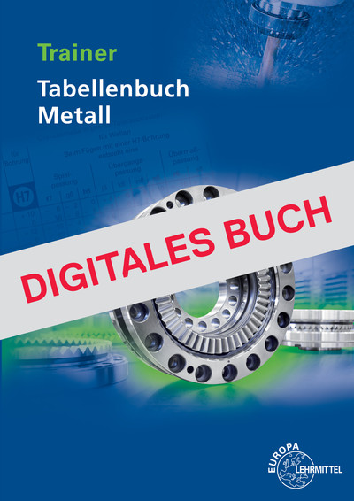 [Cover] Trainer Tabellenbuch Metall - Digitales Buch