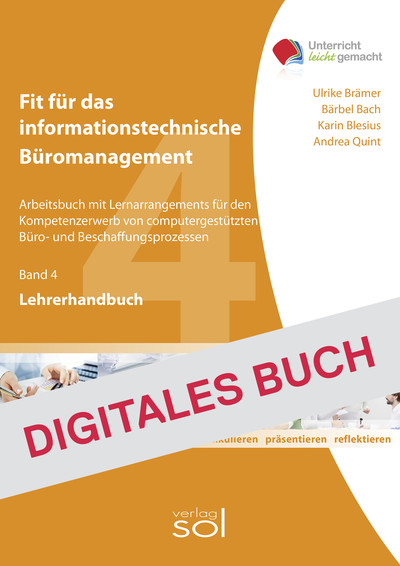 [Cover] Lehrerhandbuch Fit f. d. informationst. Büromanagem. (Bd. 4) - Digitales Buch