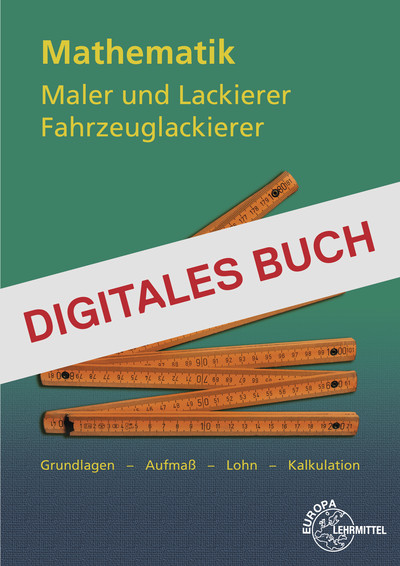 [Cover] Mathematik für Maler und Lackierer, Fahrzeuglackierer - Digitales Buch