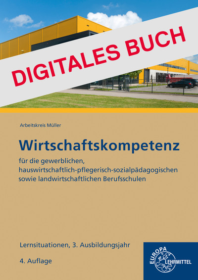 [Cover] Lernsituationen Wirtschaftskompetenz 3. Ausbildungsjahr - Digitales Buch