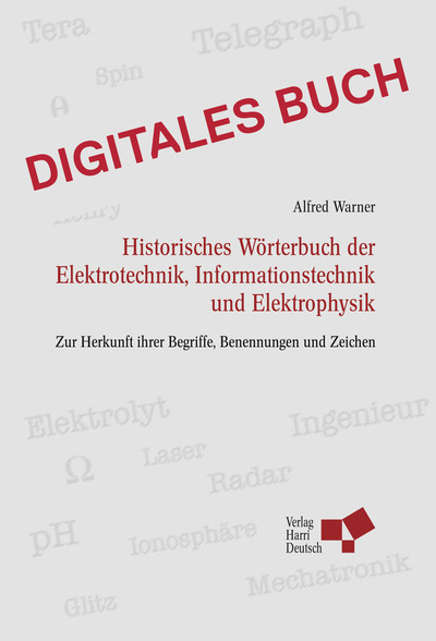 [Cover] Historisches Wörterbuch der Elektrotechnik - Digitales Buch