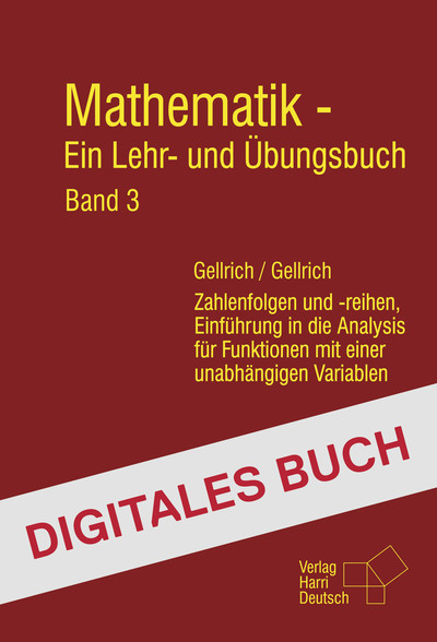 [Cover] Mathematik - Ein Lehr- und Übungsbuch: Band 3 - Digitales Buch