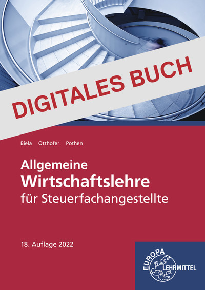 [Cover] Allgemeine Wirtschaftslehre für Steuerfachangestellte Digitales Buch