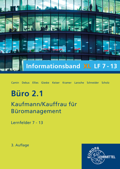 [Cover] Büro 2.1, Informationsband XL, Lernfelder 7 - 13