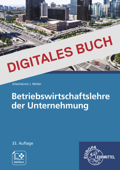 [Cover] Betriebswirtschaftslehre der Unternehmung mit Zusatzmaterial - Digitales Buch