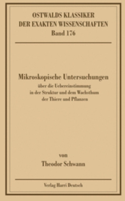 [Cover] Mikroskopische Untersuchungen (Schwann)