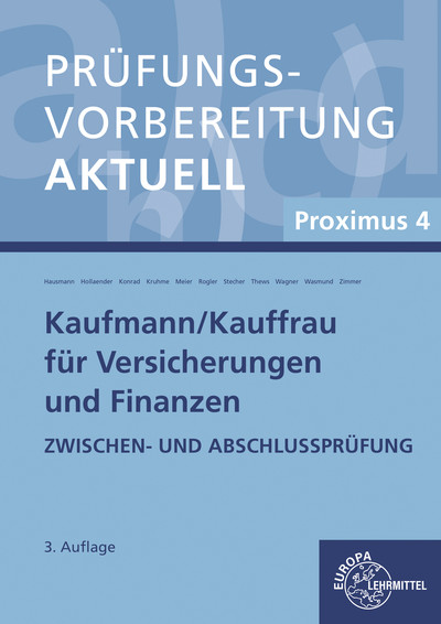 [Cover] Prüfungsvorbereitung aktuell - Kaufmann/-frau für Versicherungen und Finanzen