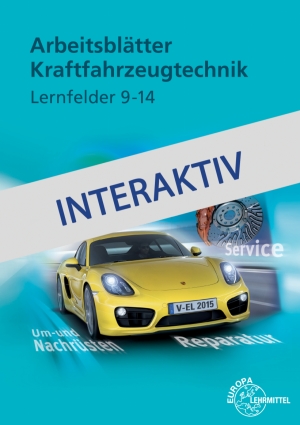 [Cover] Arbeitsblätter Kfz Lernfelder 9-14 digital interaktiv