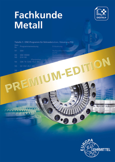 [Cover] Premium-Edition Fachkunde Metall - Digitales Buch
