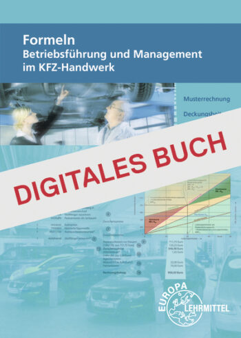 [Cover] Formeln Betriebsführung und Management im KFZ-Handwerk - Digitales Buch