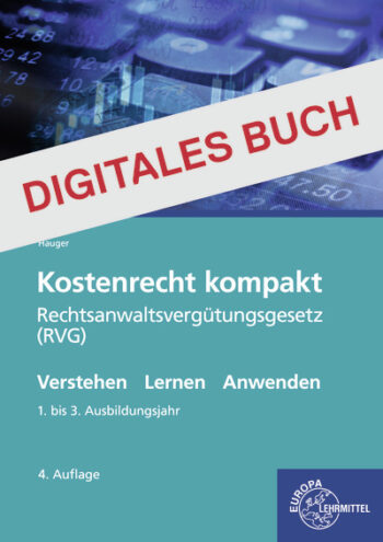 [Cover] Kostenrecht kompakt, Rechtsanwaltsvergütungsgesetz (RVG) Digitales Buch