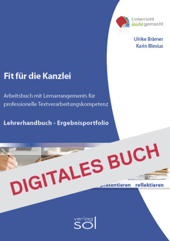 [Cover] Lehrerhandbuch Fit für die Kanzlei - Digitales Buch