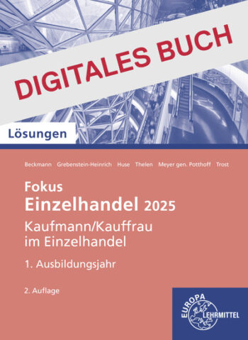 [Cover] Lösungen Einzelhandel, 1. Ausbildungsjahr Digitales Buch