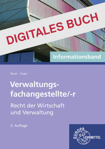 [Cover] Verwaltungsfachangestellte, Recht der Wirtschaft u. Verwaltung - Digitales Buch