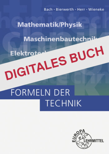 [Cover] Formeln der Technik - Digitales Buch