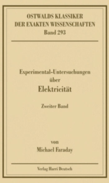 [Cover] Experimentaluntersuchungen über Elektricität, Band 2 (Faraday)
