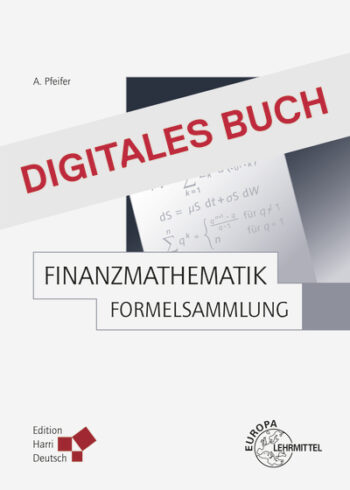 [Cover] Finanzmathematik - Formelsammlung - Digitales Buch