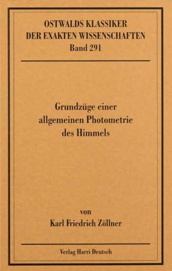 [Cover] Grundzüge einer allgemeinen Photometrie des Himmels (Zöllner)