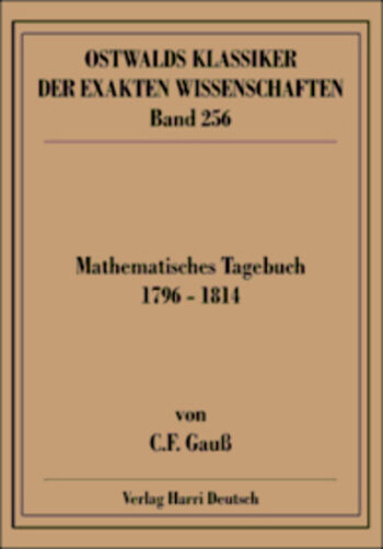 [Cover] Mathematisches Tagebuch (Gauß)