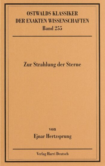 [Cover] Zur Strahlung der Sterne (Hertzsprung)