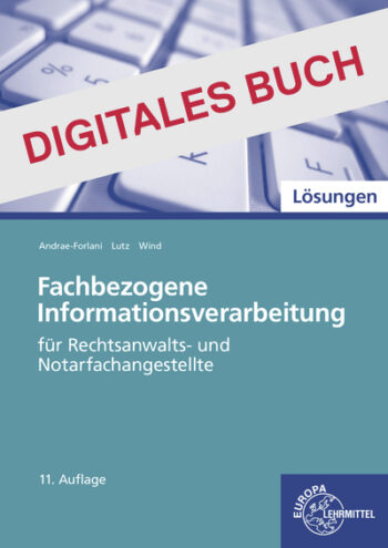 [Cover] Lösungen zu 80518 Fachbezogene Informationsverarbeitung ReNo
