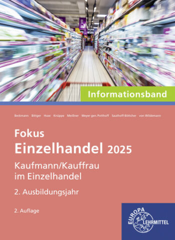 [Cover] Einzelhandel 2025, 2. Ausbildungsjahr Informationsband