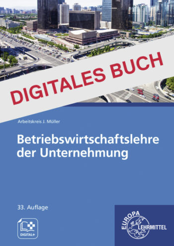 [Cover] Betriebswirtschaftslehre der Unternehmung mit Zusatzmaterial - Digitales Buch