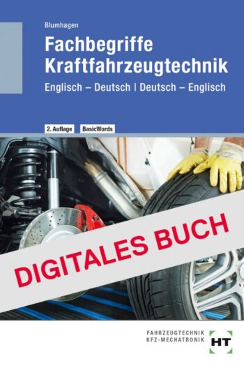 [Cover] Fachbegriffe Kraftfahrzeugtechnik - Digitales Buch