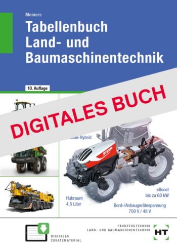 [Cover] Tabellenbuch Land- und Baumaschinentechnik - Digitales Buch