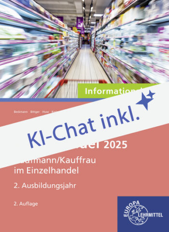 [Cover] Fokus Einzelhandel 2025, 2. Ausbildungsjahr Informationsband Digitales Buch